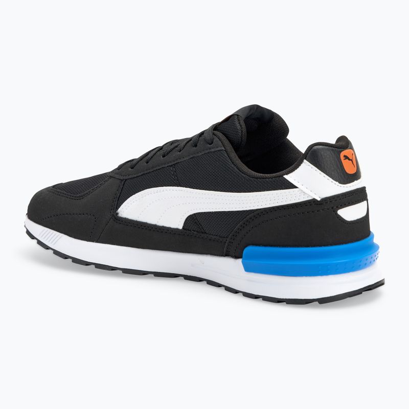 PUMA Graviton shoes puma black/puma white/puma team roy/rickie orange 3