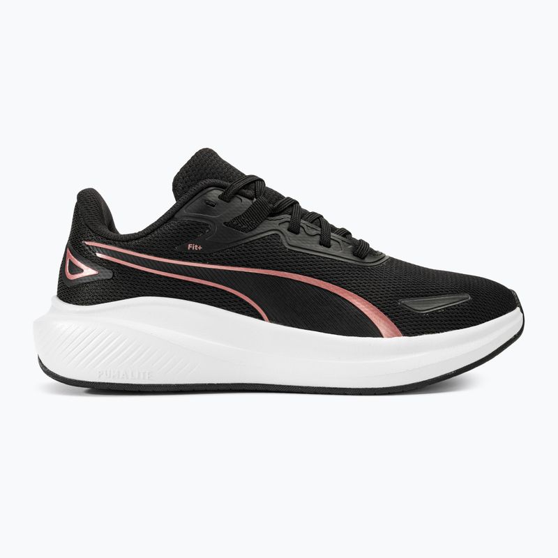 PUMA Skyrocket Lite puma black/puma white/rose gold running shoes 2