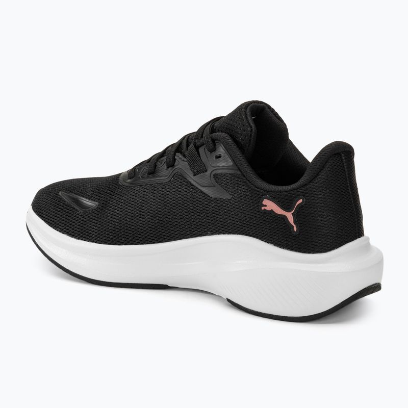 PUMA Skyrocket Lite puma black/puma white/rose gold running shoes 3