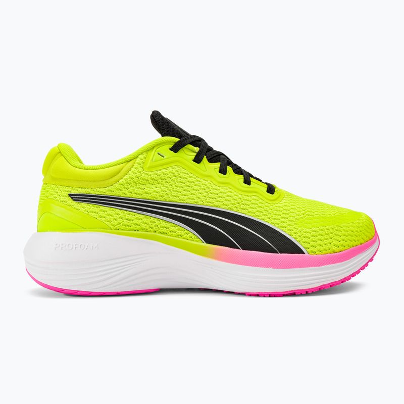 PUMA Scend Pro lime pow/poison pink/puma white running shoes 2