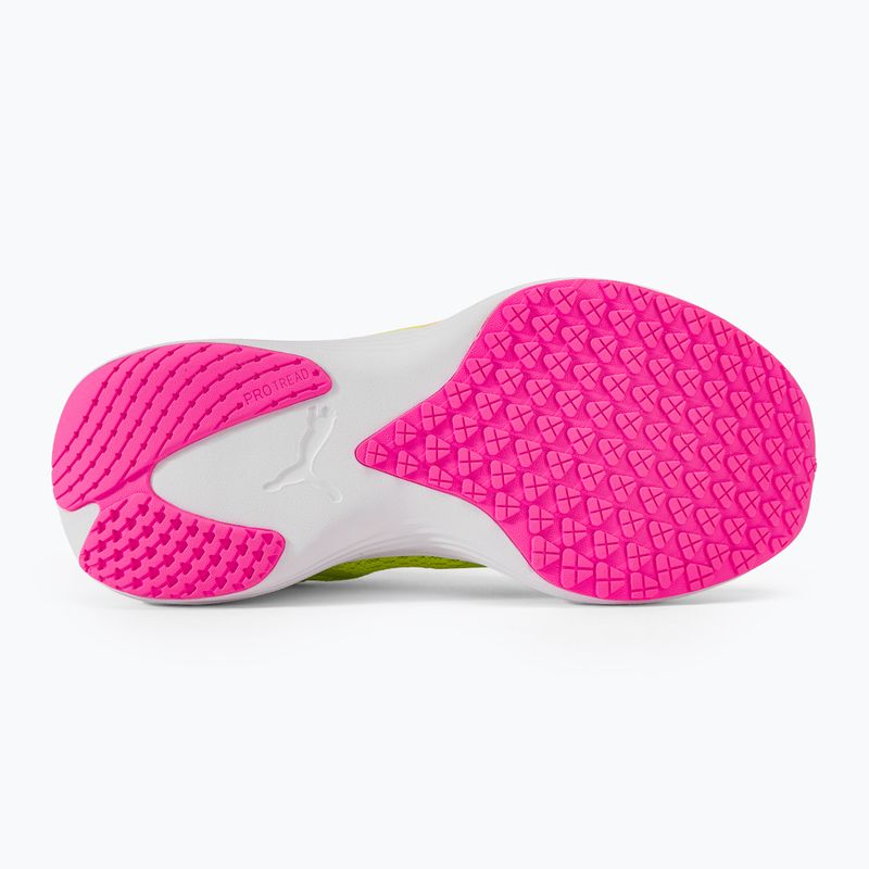 PUMA Scend Pro lime pow/poison pink/puma white running shoes 4