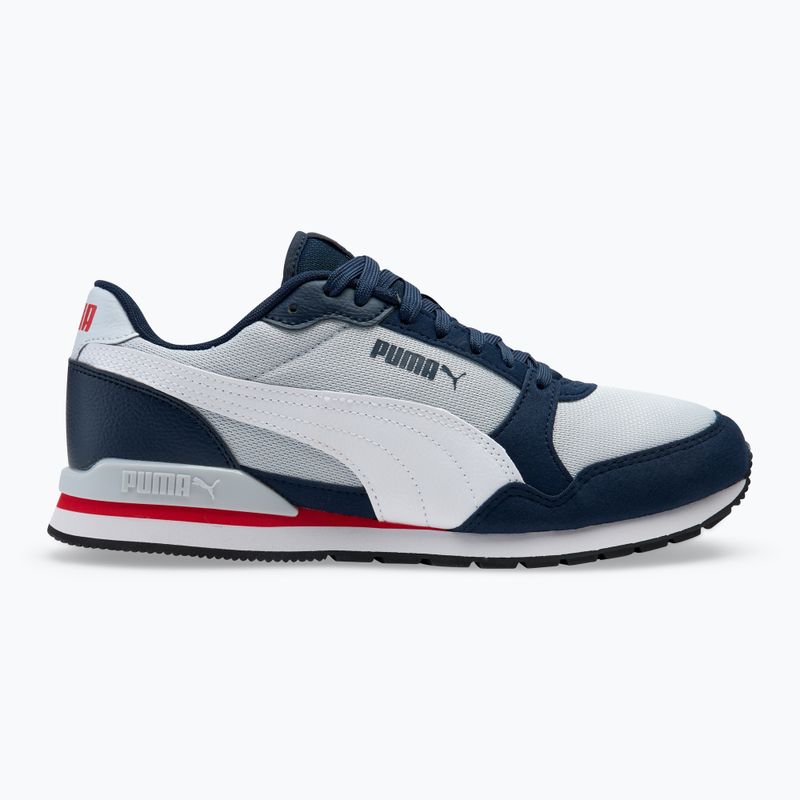 PUMA ST Runner v3 Mesh silver mist/white/club navy/for all time red/black shoes 2