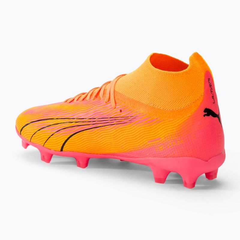 PUMA Ultra Pro FG/AG Jr children's football boots sunset glow/puma black/sun stream 3