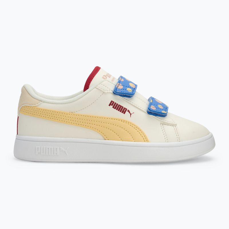 PUMA Smash 3.0 Summer Camp V PS children's shoes warm white/chamomile/puma white 2