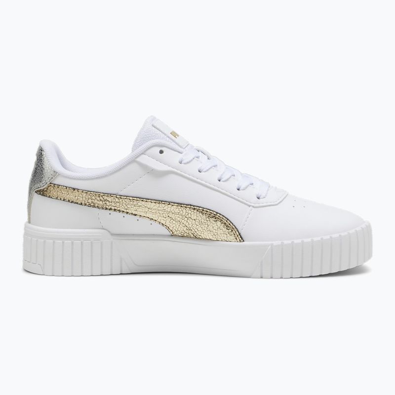 Women's shoes PUMA Carina 2.0 Metallic Shine puma white/puma gold/puma silver 10