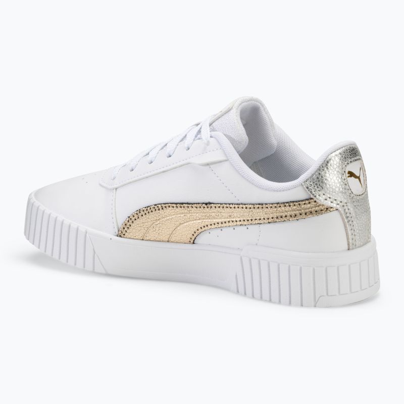 Women's shoes PUMA Carina 2.0 Metallic Shine puma white/puma gold/puma silver 3