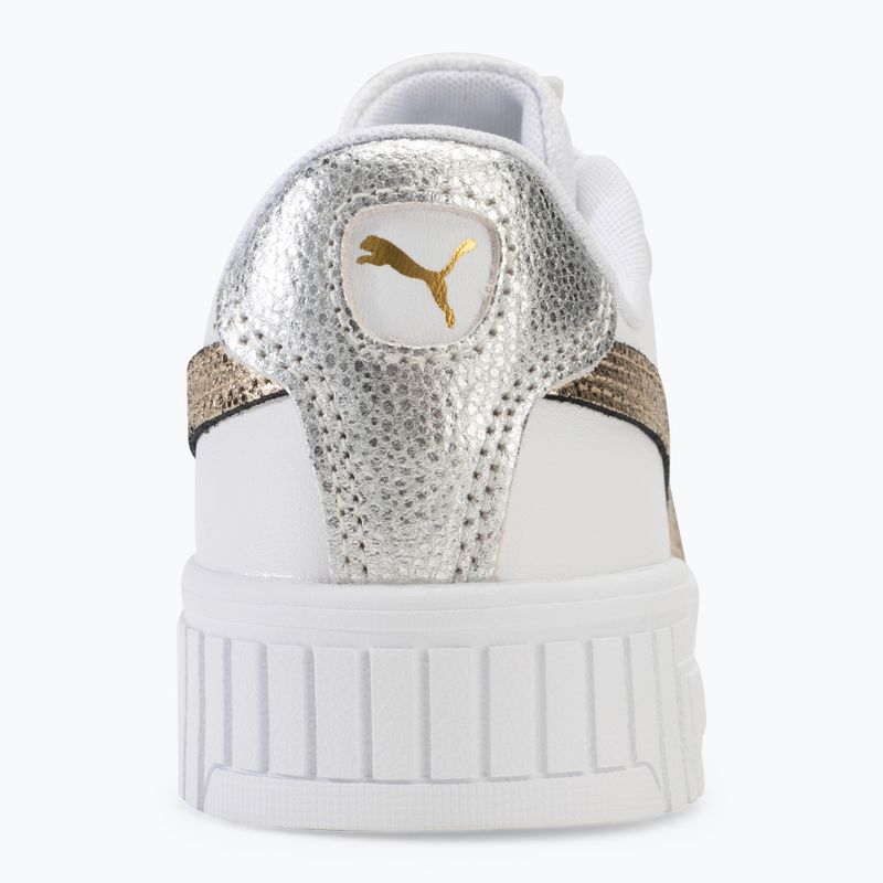 Women's shoes PUMA Carina 2.0 Metallic Shine puma white/puma gold/puma silver 6