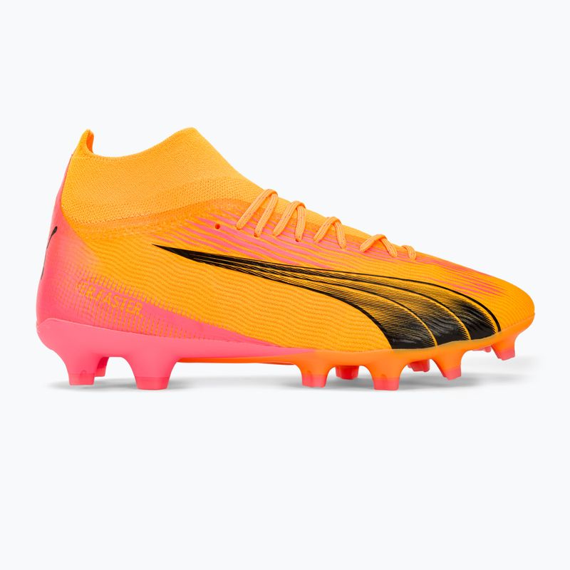 PUMA Ultra Pro FG/AG sunset glow/puma black/sun stream football boots 2