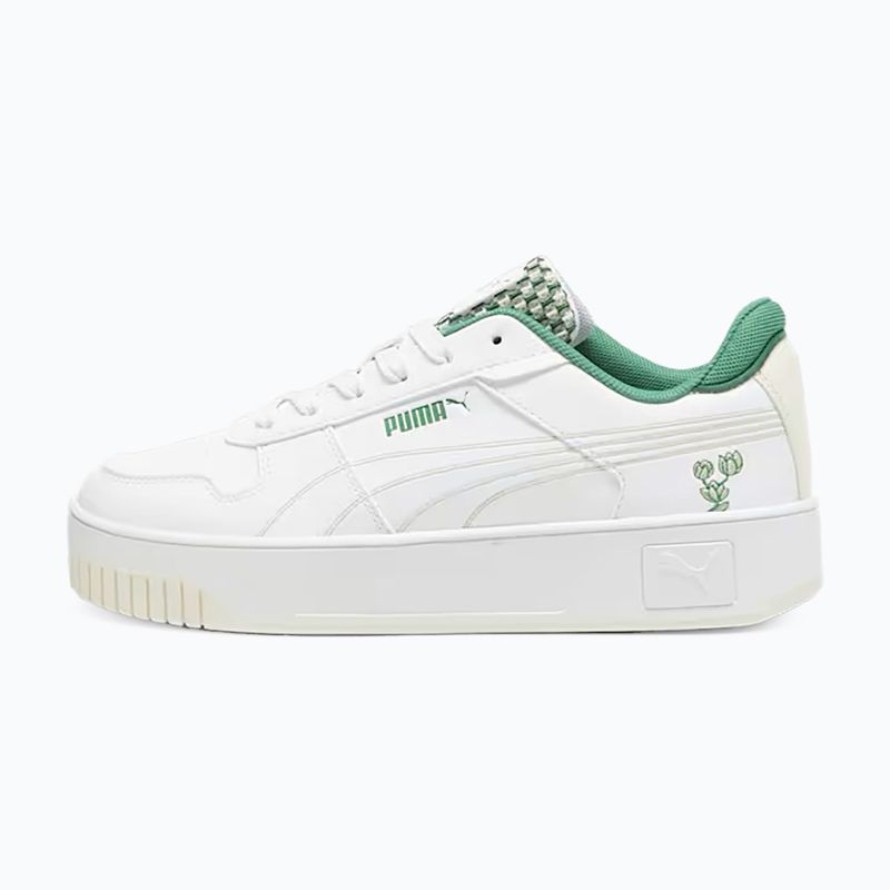 PUMA Carina Street Blossom women's shoes puma white/sugared almond/archive green 8