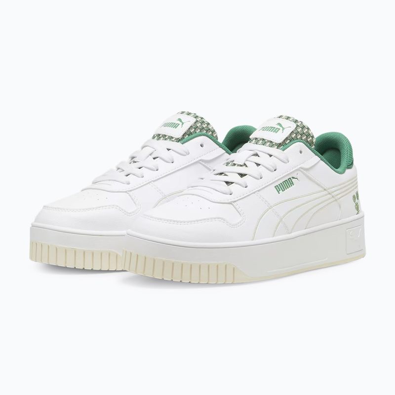 PUMA Carina Street Blossom women's shoes puma white/sugared almond/archive green 10