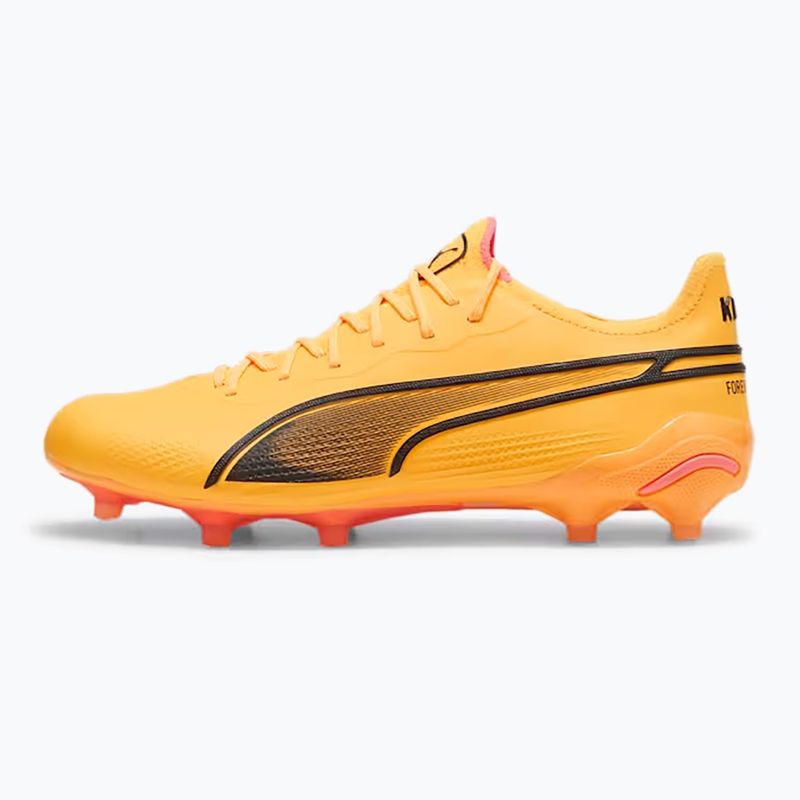 PUMA King Ultimate Fg/Ag sun stream/puma black/sunset glow football boots 8