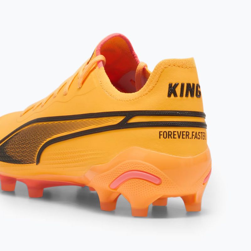 PUMA King Ultimate Fg/Ag sun stream/puma black/sunset glow football boots 13