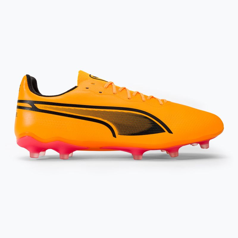 PUMA King Pro Fg/Ag sun stream/puma black/sunset glow football boots 2