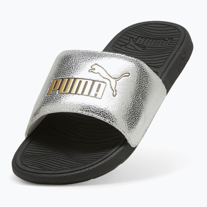 PUMA Cool Cat 2.0 Metallic Shine slides puma silver/puma gold/puma black 13