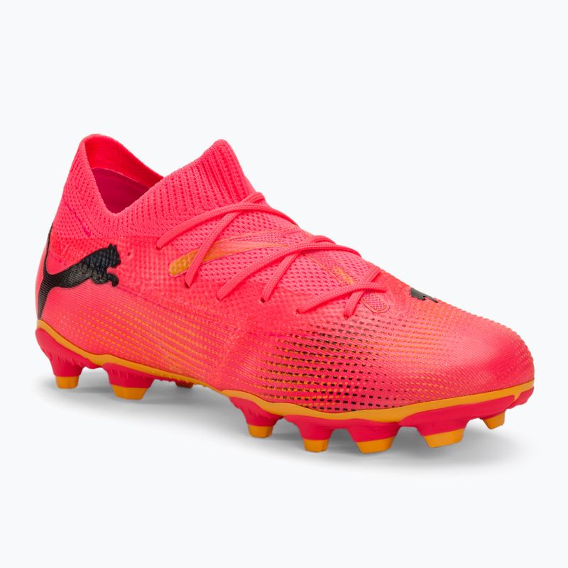 PUMA Future 7 Match FG/AG Jr children's football boots sunset glow/puma black/sun stream