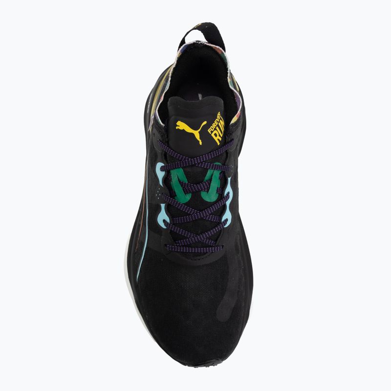 Women's running shoes Puma ForeverRun Nitro Love Marathon black/green/blue/orange/yellow/white 5