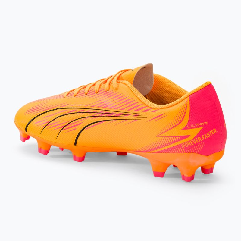 PUMA Ultra Play FG/AG sunset glow/puma black/sun stream football boots 3