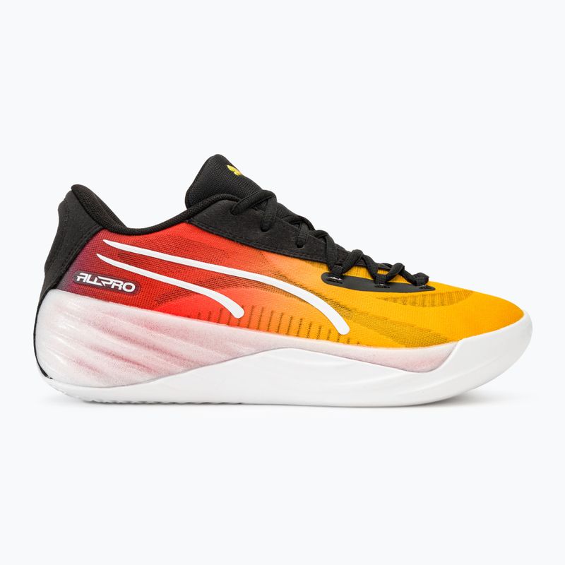 PUMA All-Pro Nitro Showtime yellow sizzle/purple glimmer men's basketball shoes 2