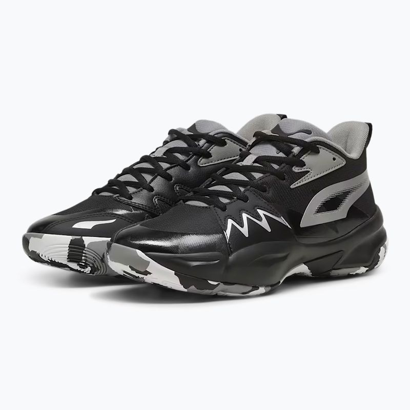 Men's basketball shoes PUMA Genetics puma black/stormy slate 8