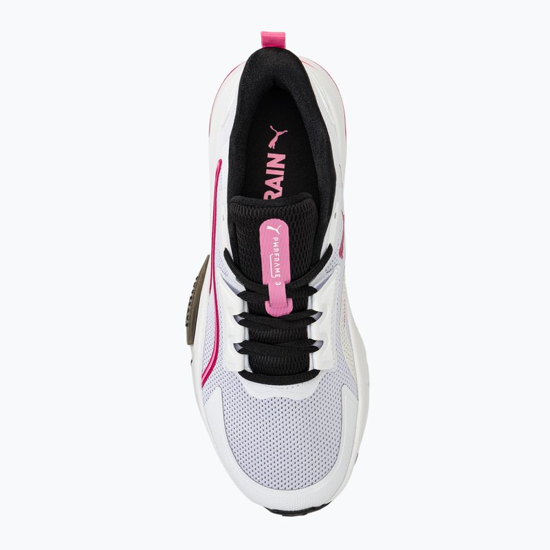 Women's training shoes PUMA PWRFrame TR 3 puma white/garnet rose/fast pink 5