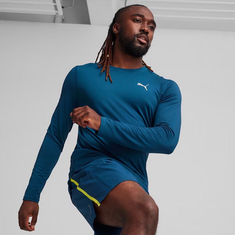 Men's PUMA Run Cloudspun blue running longsleeve 3