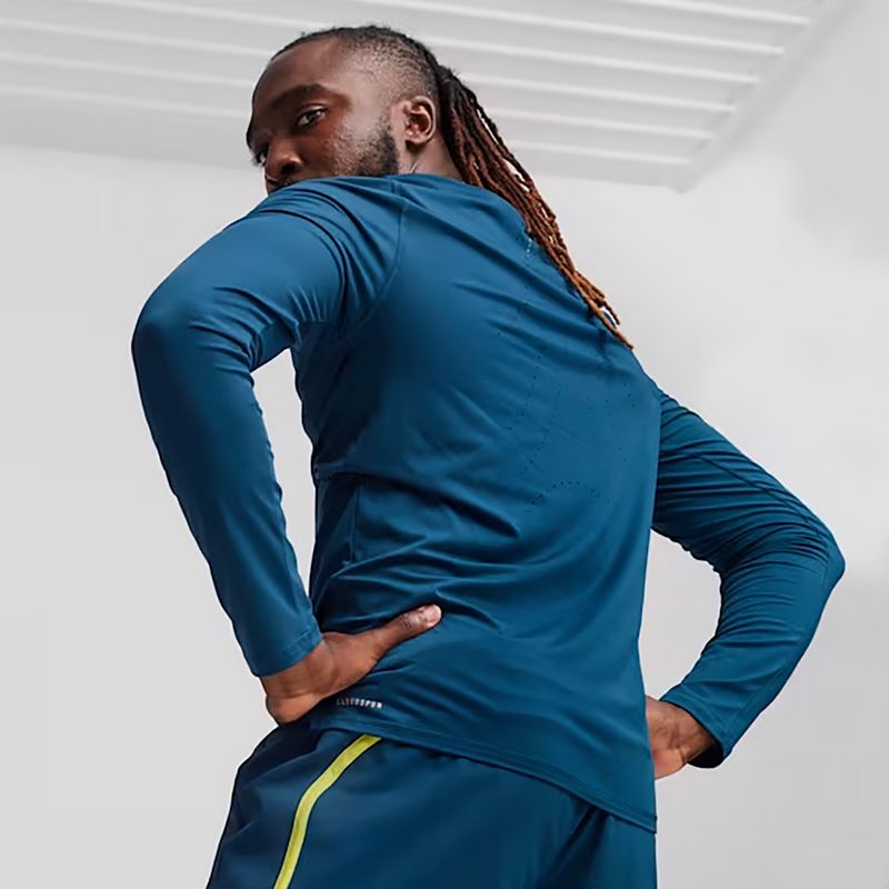 Men's PUMA Run Cloudspun blue running longsleeve 5