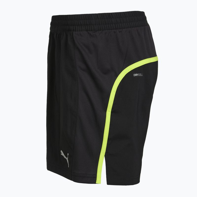 Men's running shorts Puma Run Favorite Velocity 5" Shorts black/lime 3