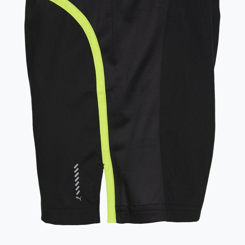 Men's running shorts Puma Run Favorite Velocity 5" Shorts black/lime 4