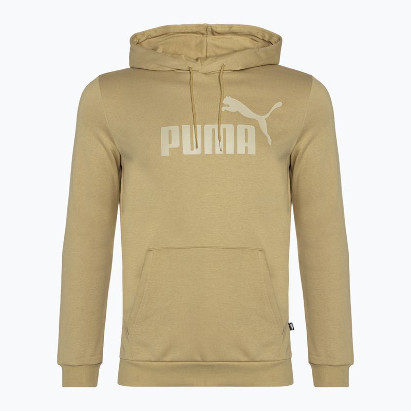 Men's PUMA Essentials Big Logo Hoodie FL prairie tan sweatshirt 5