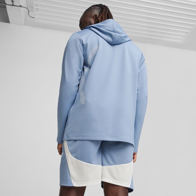 Men's training sweatshirt PUMA Train All Day Big Cat Hoodie zen blue 5
