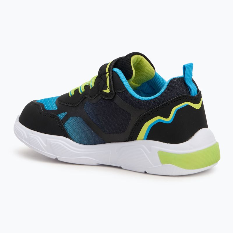 KangaROOS K-SLB Lighto EV jet black/limetta children's shoes 3