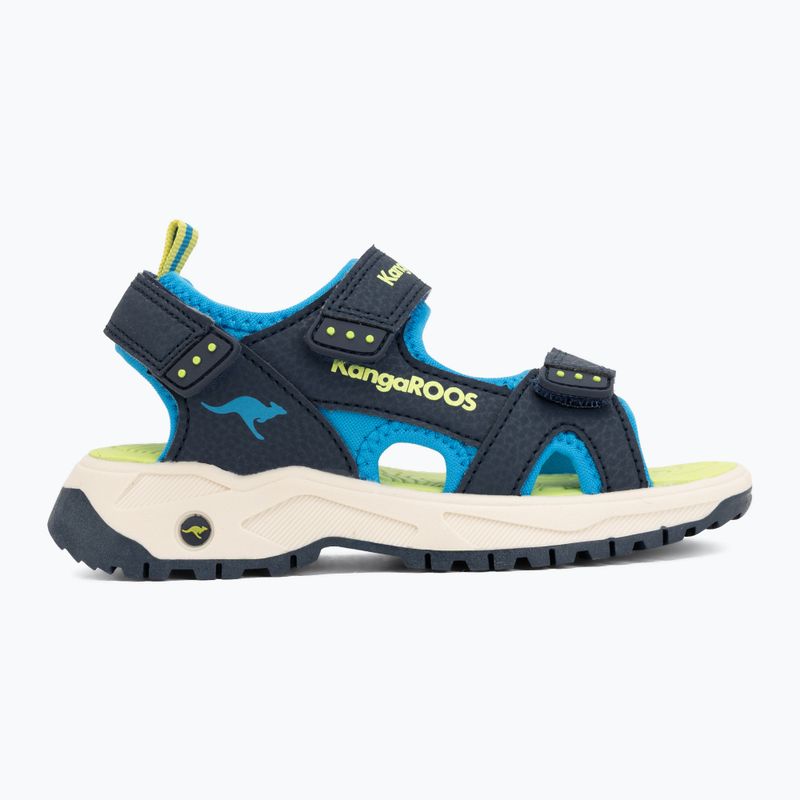 Children's sandals Kangaroos K-AS Ture dk navy/lime 2