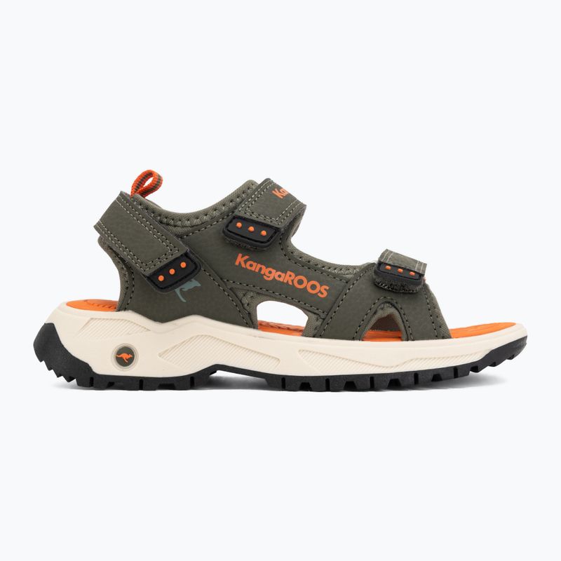 Children's sandals Kangaroos K-AS Ture olive/flame 2