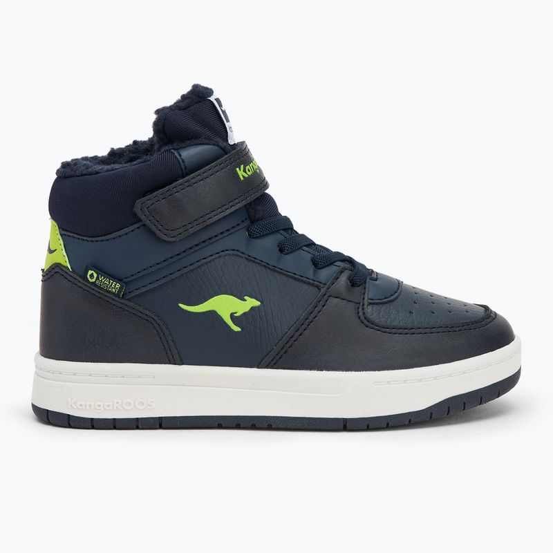 KangaROOS children's shoes K-CP Bound Mid EV dark navy / lime 2