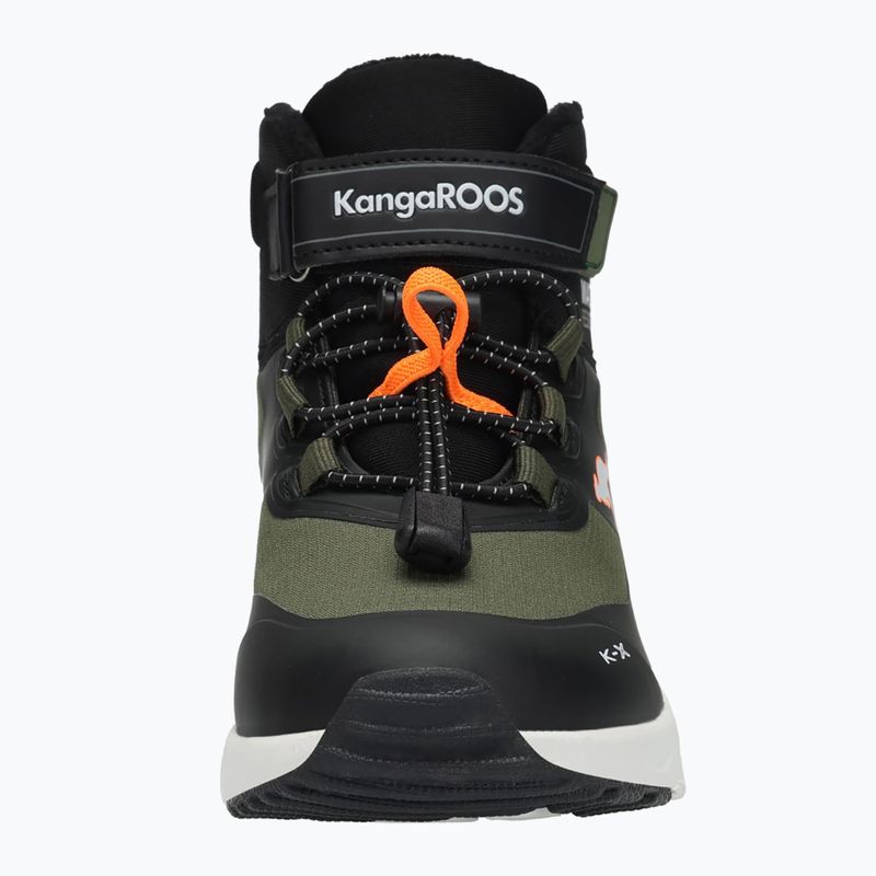 KangaROOS KX-Toke Mid EV children's shoes military green / neon orange 10