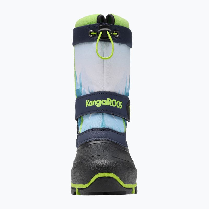 KangaROOS Kanga-Bean IV dk navy/ lime children's snow boots 8