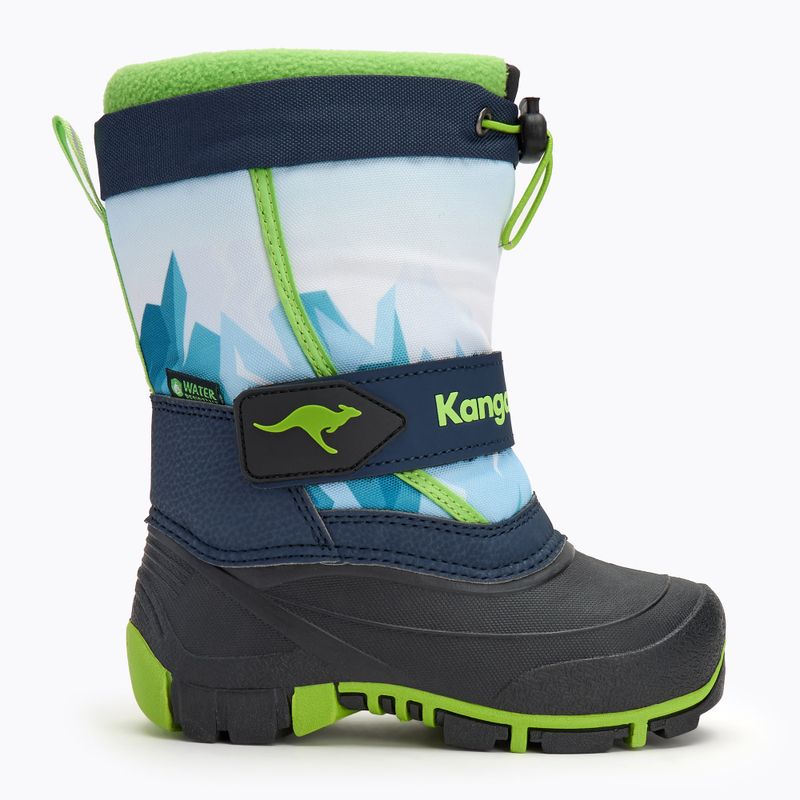 KangaROOS Kanga-Bean IV dk navy/ lime children's snow boots 2