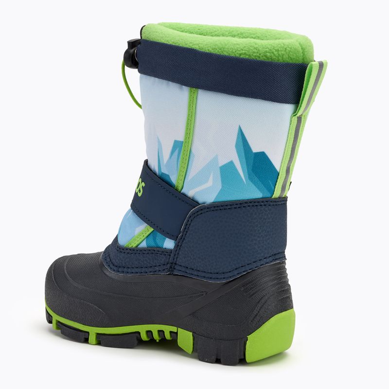 KangaROOS Kanga-Bean IV dk navy/ lime children's snow boots 3