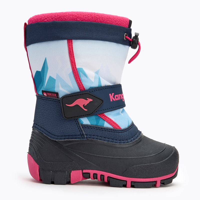 Children's snow boots KangaROOS Kanga-Bean IV dk navy/ daisy pink 2