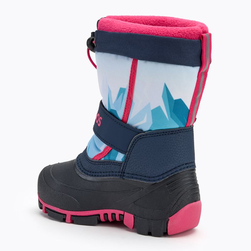 Children's snow boots KangaROOS Kanga-Bean IV dk navy/ daisy pink 3