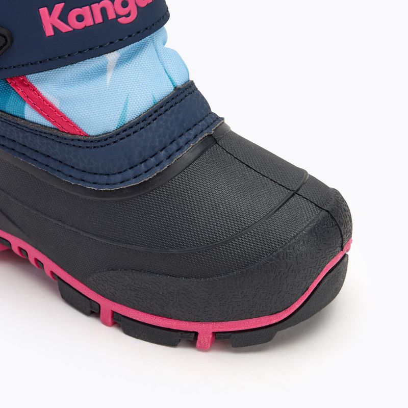 Children's snow boots KangaROOS Kanga-Bean IV dk navy/ daisy pink 7