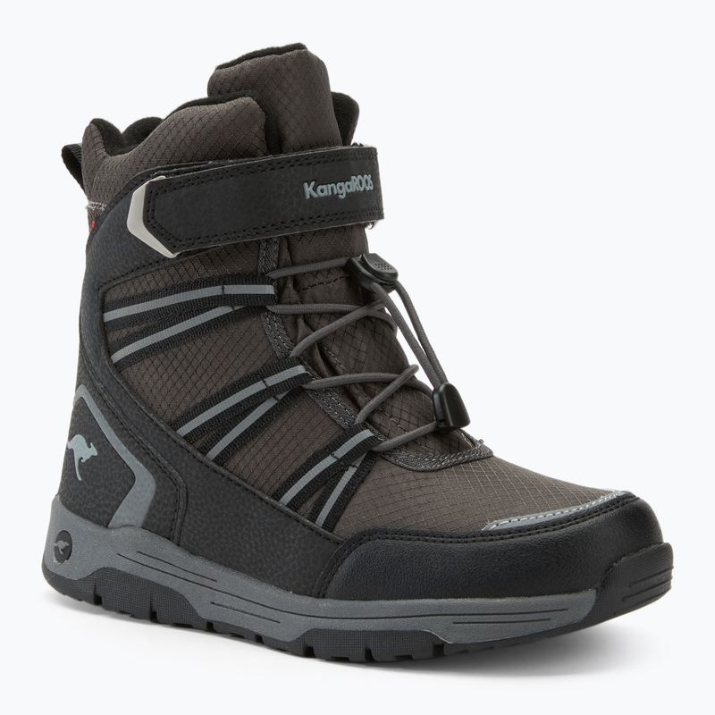 KangaROOS K-MJ Eldora EV RTX jet black / steel grey junior snow boots