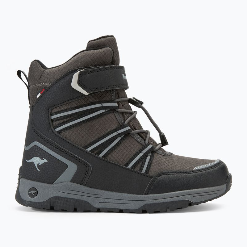 KangaROOS K-MJ Eldora EV RTX jet black / steel grey junior snow boots 2