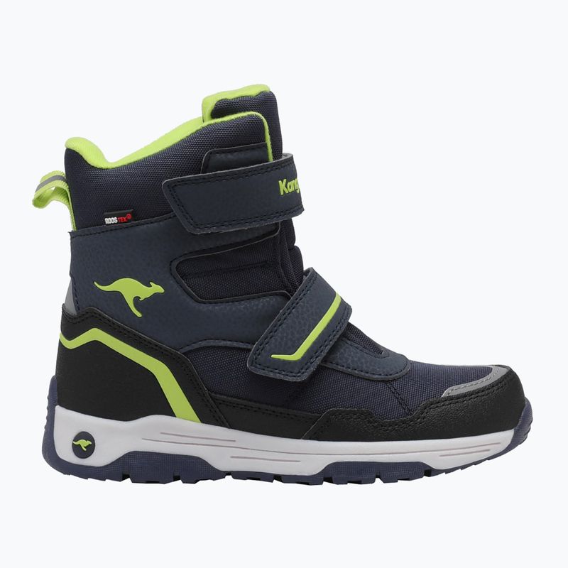 KangaROOS K-MJ Camp V RTX junior snow boots dk navy / lime 8