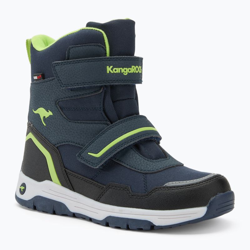 KangaROOS K-MJ Camp V RTX junior snow boots dk navy / lime