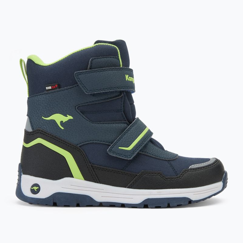 KangaROOS K-MJ Camp V RTX junior snow boots dk navy / lime 2