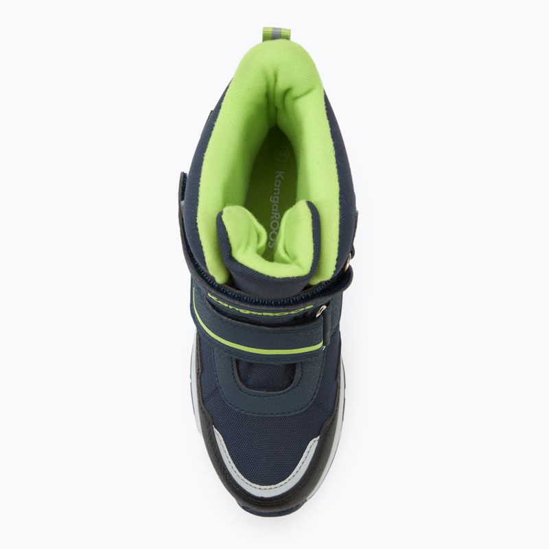 KangaROOS K-MJ Camp V RTX junior snow boots dk navy / lime 5