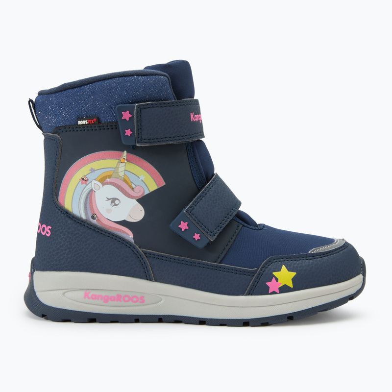 KangaROOS K-MJ Edison EV RTX SL junior snow boots dk navy / daisy pink 2