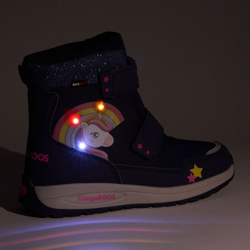 KangaROOS K-MJ Edison EV RTX SL junior snow boots dk navy / daisy pink 8