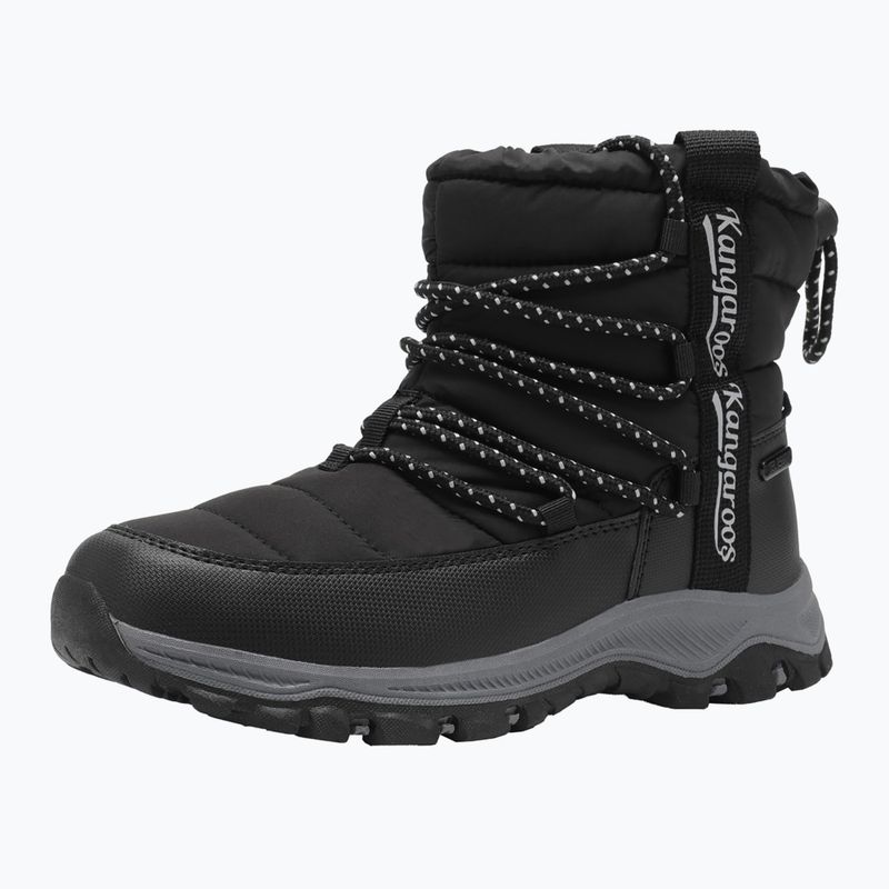 Women's snow boots KangaROOS K-FW Shego jet black / steel grey 8